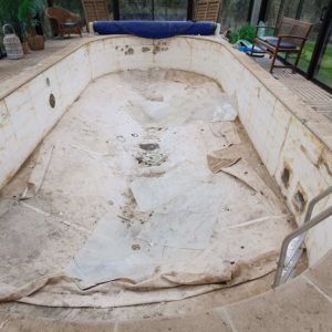 rénovation d'un liner de piscine